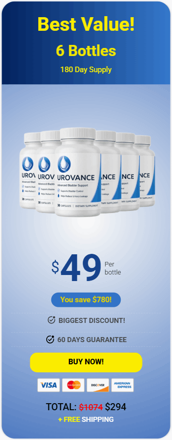 Buy Urovance 6 Bottle